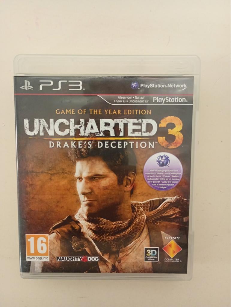 Uncharted 3, Spelcomputers en Games, Avontuur en Actie, 1 speler, Ophalen of Verzenden, Zo goed als nieuw