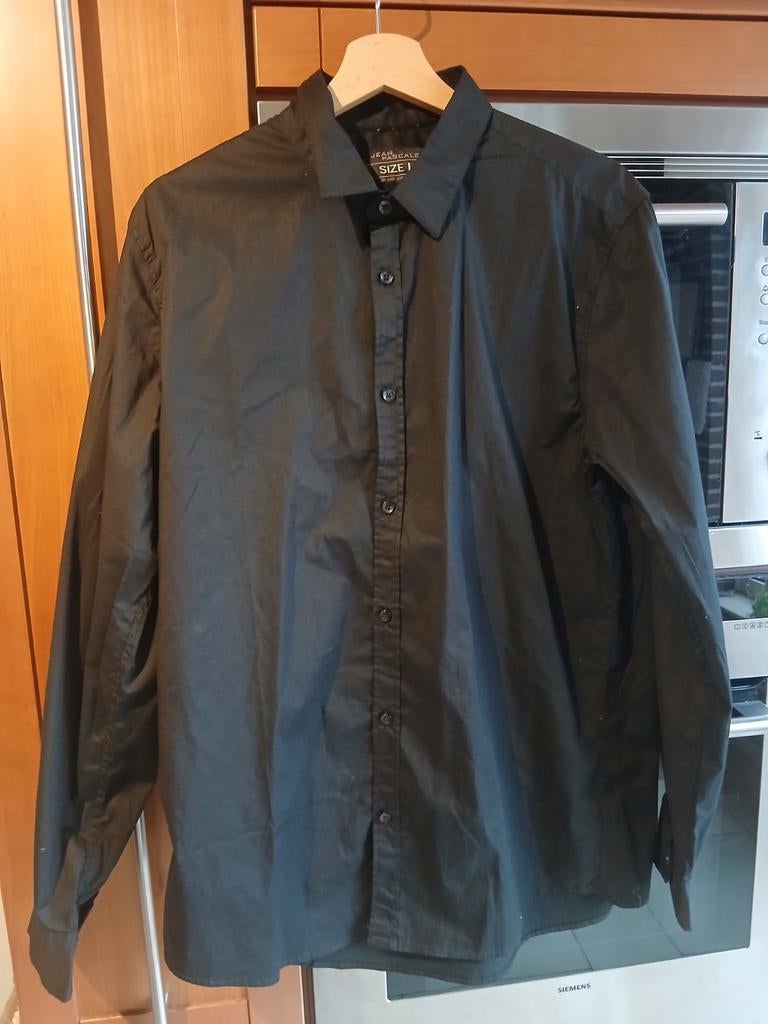 Overhemd L Jean Pascale nieuwstaat, Ophalen of Verzenden, Zo goed als nieuw, Zwart, Halswijdte 43/44 (XL)