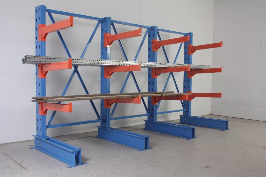 Draagarmstelling set 3,9 mtr. 2,2 mtr. hoog actie!, Ophalen