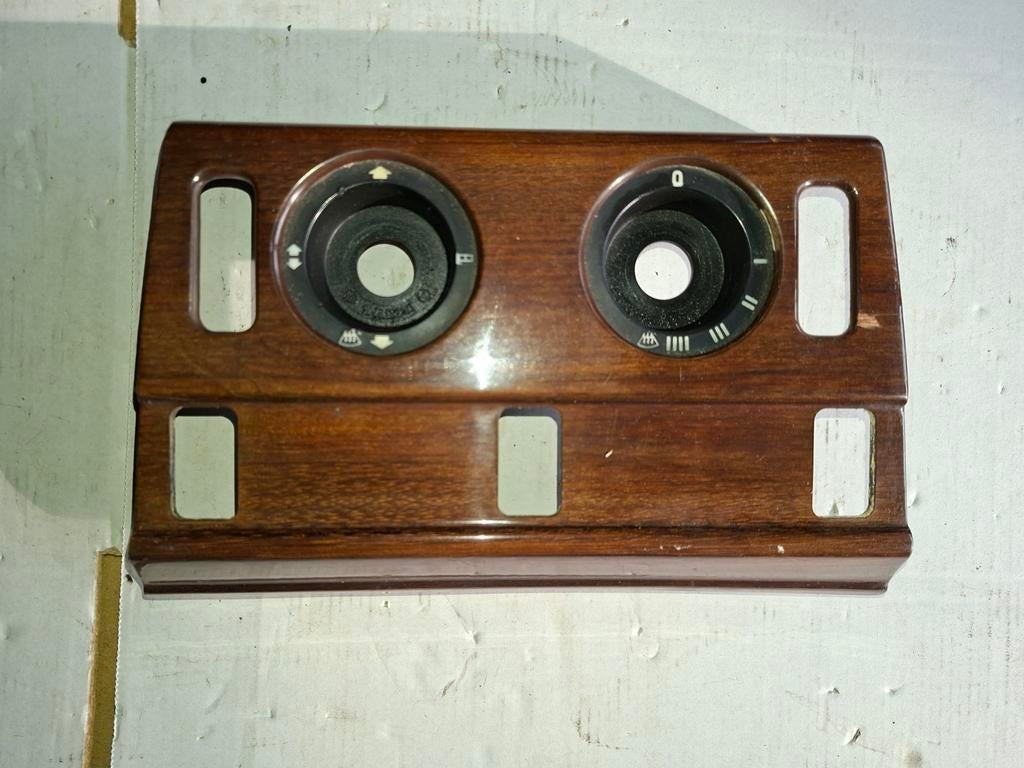 Mercedes W124 houtpaneel middenconsole + draaiknop kachelbed, Ophalen of Verzenden, Mercedes-Benz