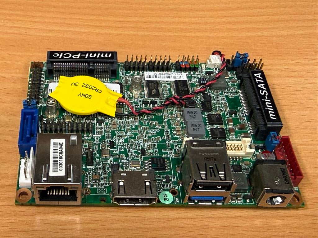 Jetway NP93 Pico ITX Moederbord - Intel N2807, 2GB RAM, HDMI, Gebruikt, CPU geintegreerd, Pico ITX, DDR3