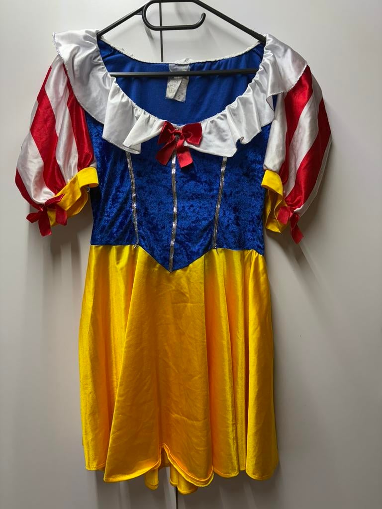 Carnavals jurk sneeuwwitje, Kleding | Dames, Carnavalskleding en Feestkleding, Gedragen, Kleding, Carnaval, Maat 38/40 (M), Ophalen of Verzenden