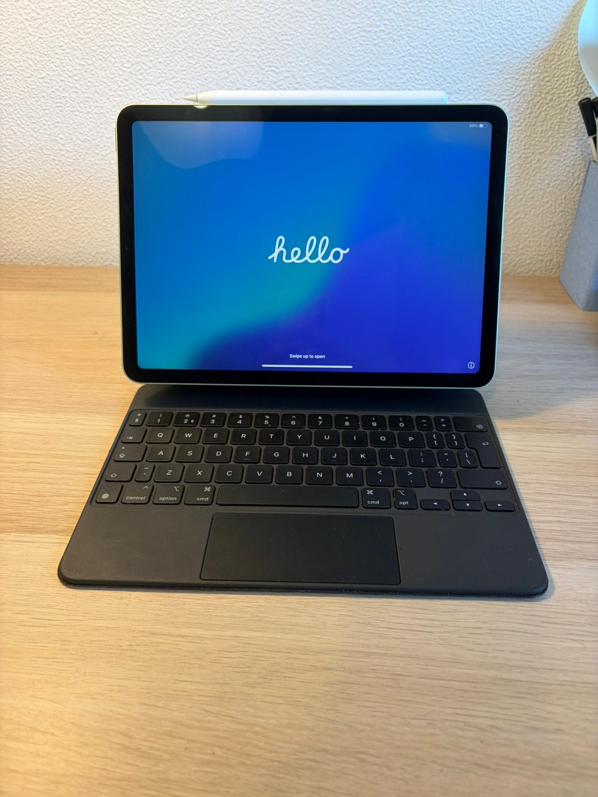 Ipad Air 4e generatie 2020 + Magic Keyboard + Apple Pencil 2, Computers en Software, Apple iPads, Apple iPad Air, 11 inch, Ophalen of Verzenden