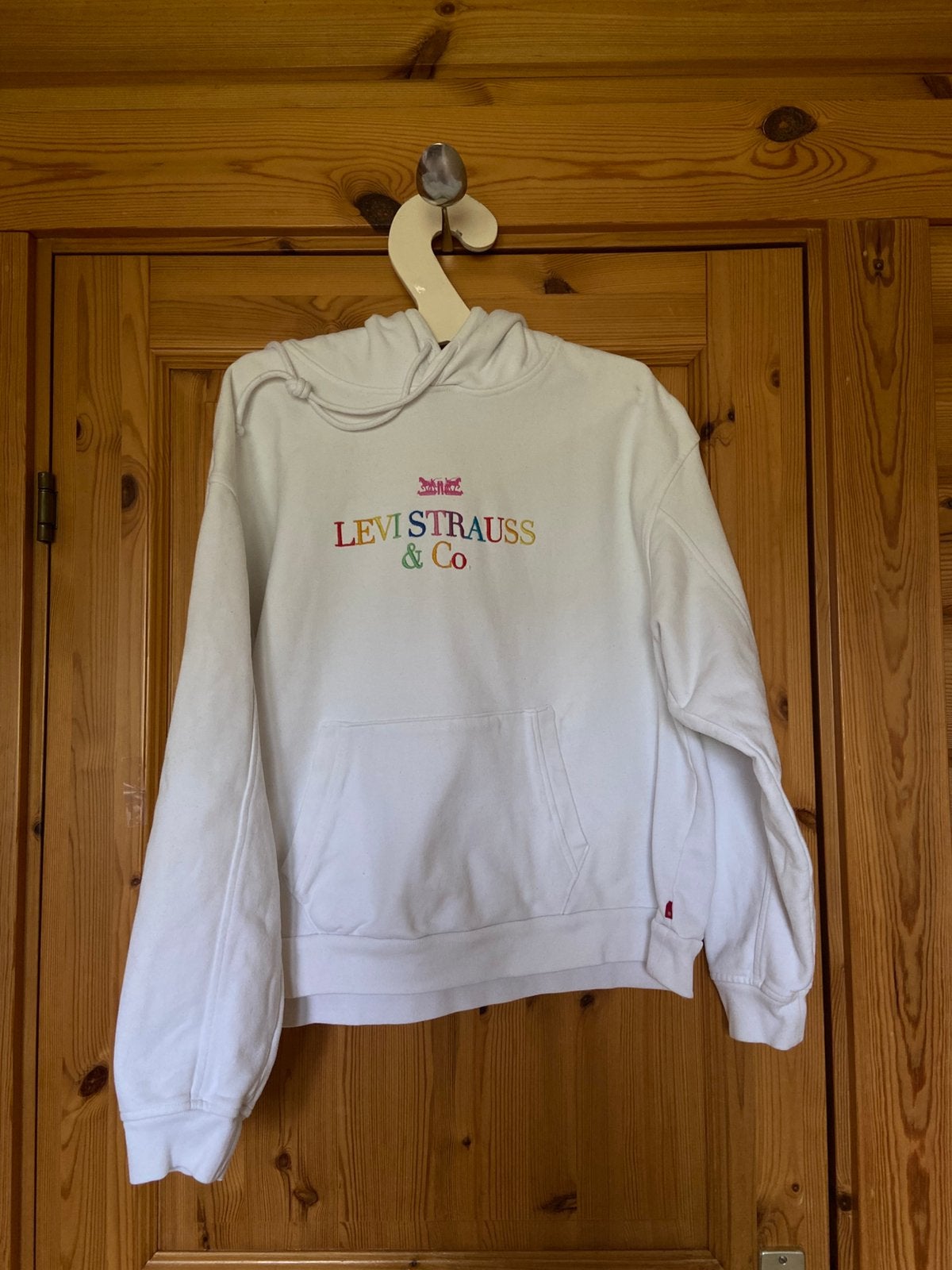 Trui Levi Strauss & Co wit hoodie S, Ophalen of Verzenden, Zo goed als nieuw, Maat 36 (S), Wit
