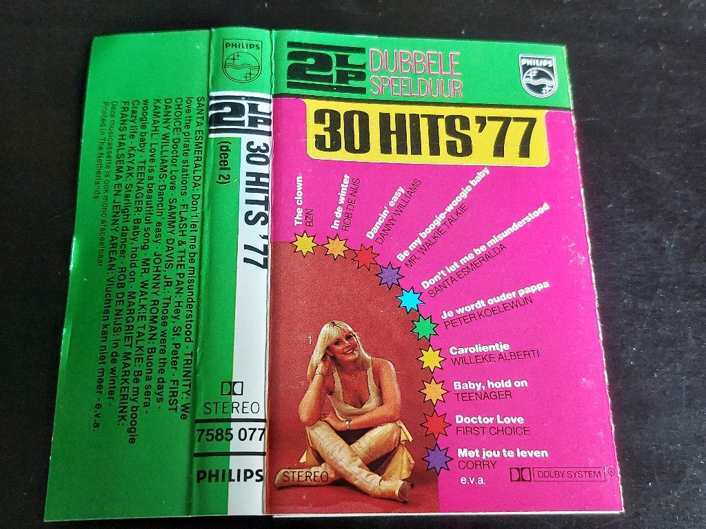 30 HITS '77 (MC), Ophalen of Verzenden, Zo goed als nieuw, Origineel, 1 bandje