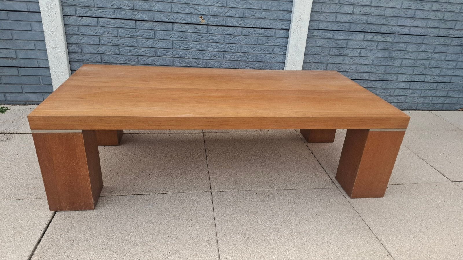 massief eiken salontafel 140x70 cm, Huis en Inrichting, Tafels | Salontafels, Ophalen of Verzenden, Rechthoekig, 100 tot 150 cm