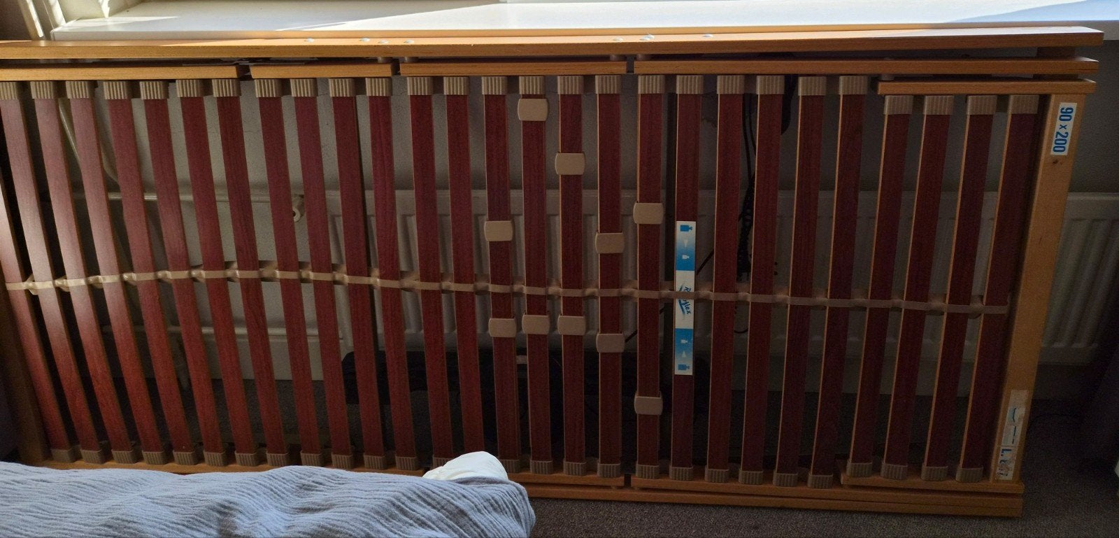 Elektrisch verstelbare lattenbodem 90x200, Huis en Inrichting, Slaapkamer | Matrassen en Bedbodems, Ophalen, 90 cm, Eenpersoons