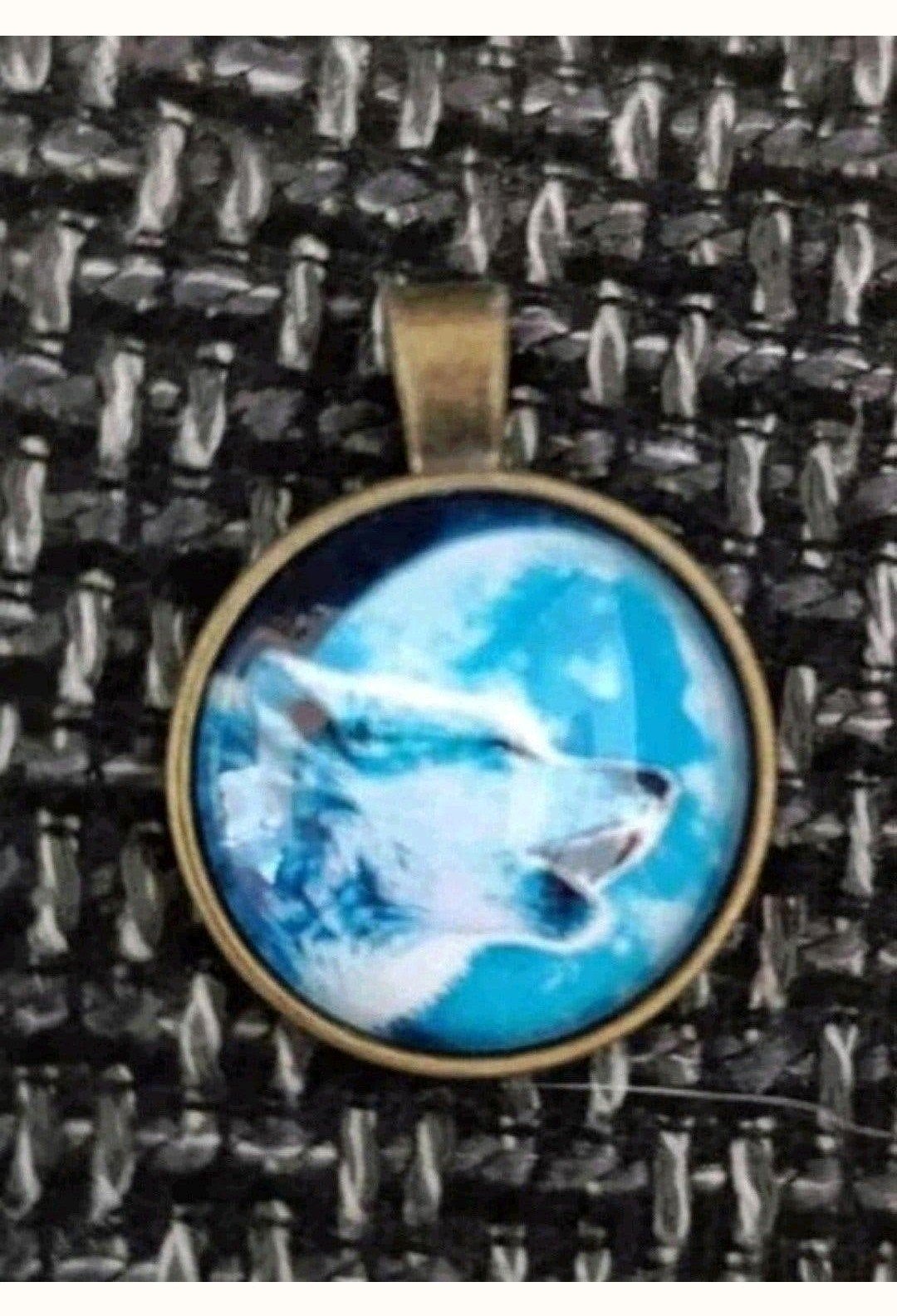 ketting Wolf, Verzenden, Nieuw, Goud, Met hanger