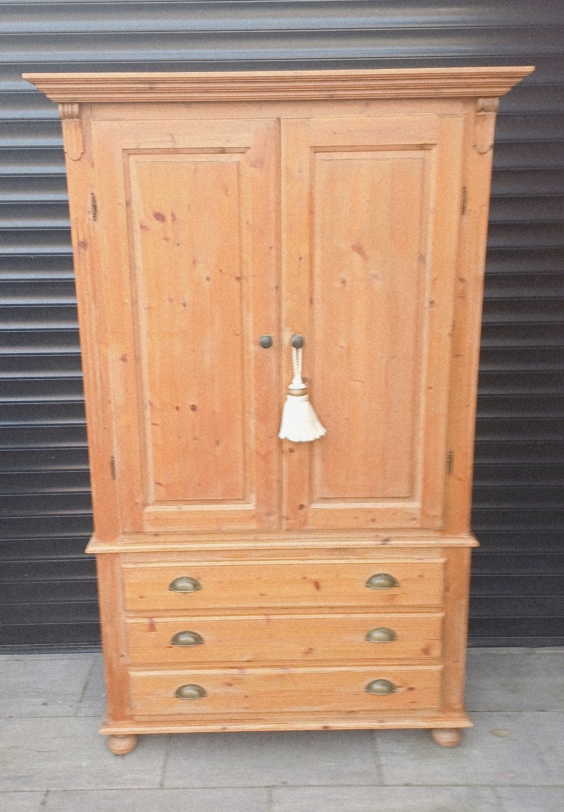 Prachtige antiek grenen kast/meidenkast/kledingkast, Antiek en Kunst, Ophalen of Verzenden
