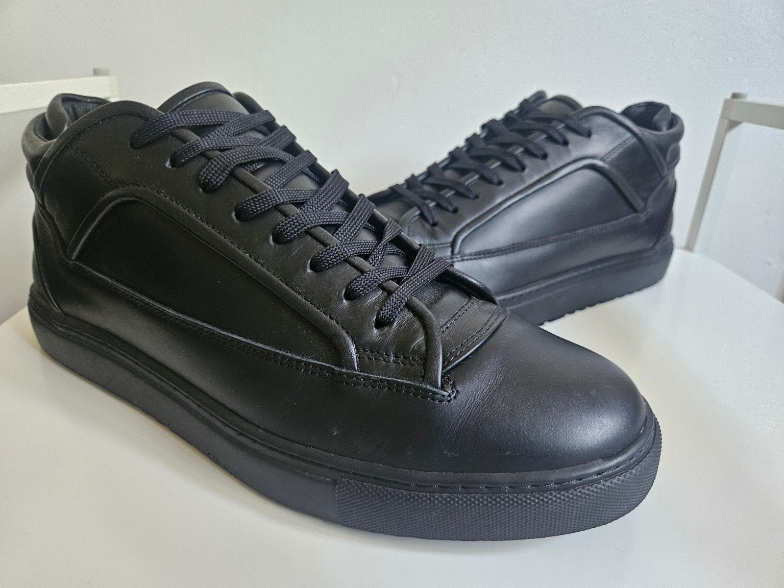 ETQ Amsterdam MT 02 Rugged All Black Leren Sneakers  Maat 46, Kleding | Heren, ETQ, Zwart, Nieuw, Ophalen of Verzenden