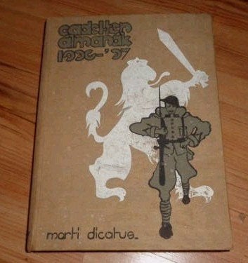 1936 1937 NL leger Cadetten almanak, Verzamelen, Verzenden, Landmacht, Nederland, Boek of Tijdschrift