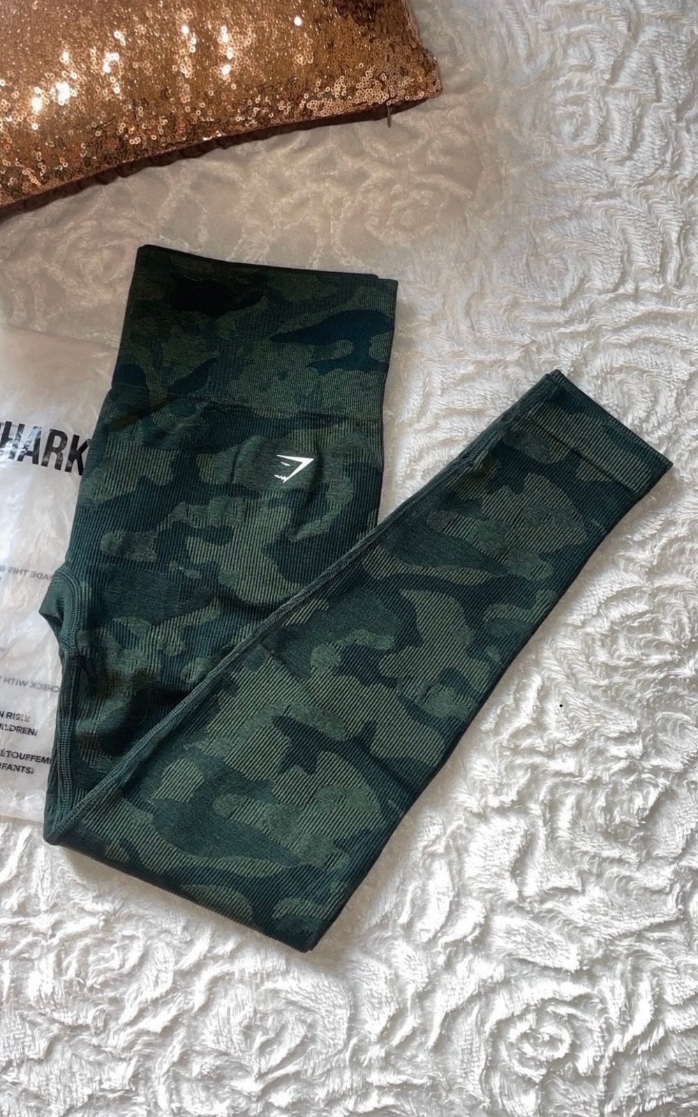 Gymshark adapt camo seamless legging groen maat s, Nieuw, Ophalen of Verzenden, Fitness of Aerobics, Maat 36 (S)