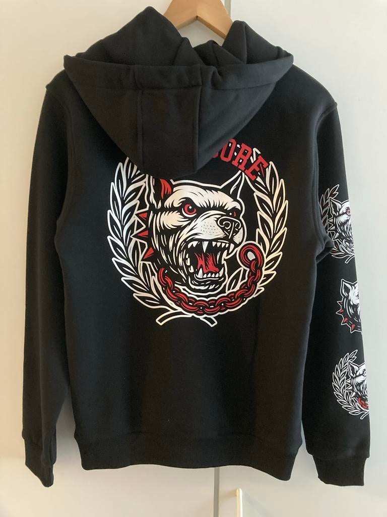 Hardcore hoodie zwart maat S, Verzenden, Nieuw, Maat 46 (S) of kleiner, Zwart