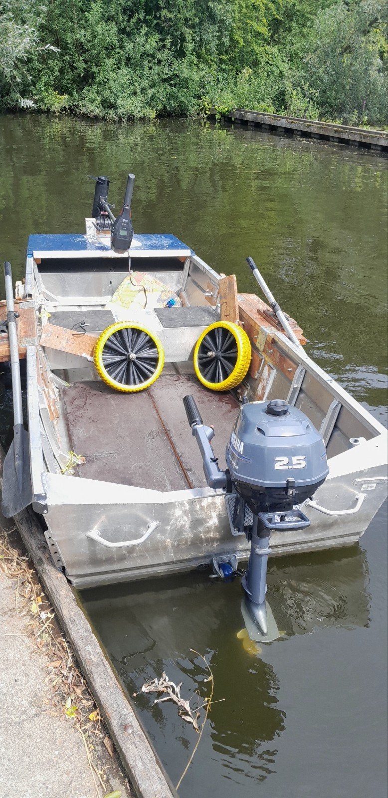 Aluminium visbootje €800, Watersport en Boten, Vis- en Consoleboten, Ophalen, 3 m, Aluminium