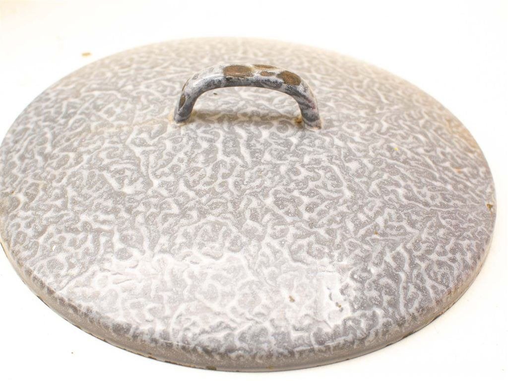 Emaille grijsgewolkte pan 35633, Antiek en Kunst, Antiek | Emaille, Ophalen of Verzenden