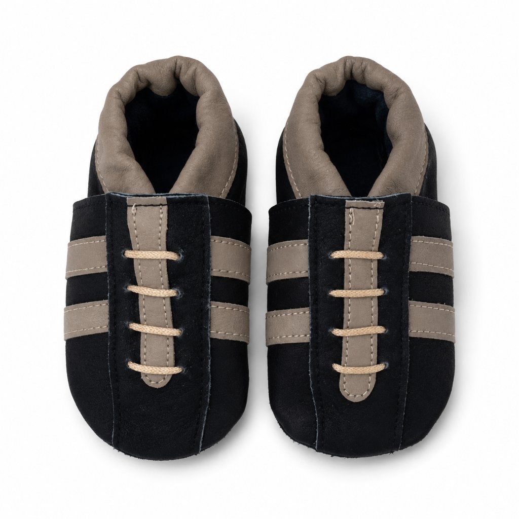 OXXY Babyslofjes in sneakerstijl – zwart – maat M (maat 20), Schoentjes, Jongetje of Meisje, ., Nieuw