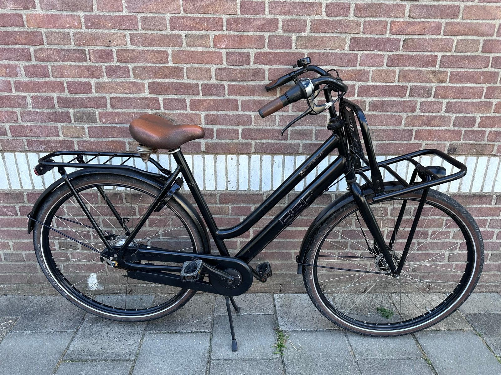 BSP fiets met versnellingen, stuurslot en rek voorop, Fietsen en Brommers, Ophalen, Gebruikt, Overige merken, Versnellingen