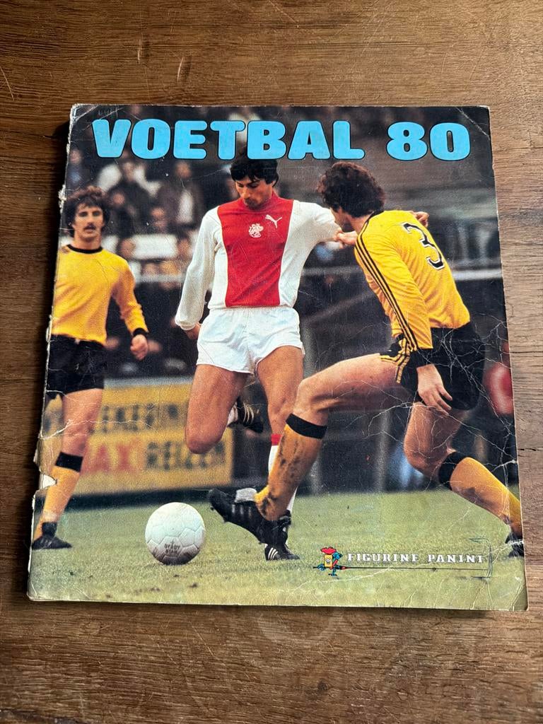 Panini Voetbal 80 album - Compleet met Gullit bij Haarlem, Ophalen of Verzenden, Gebruikt, Ajax, Boek of Tijdschrift