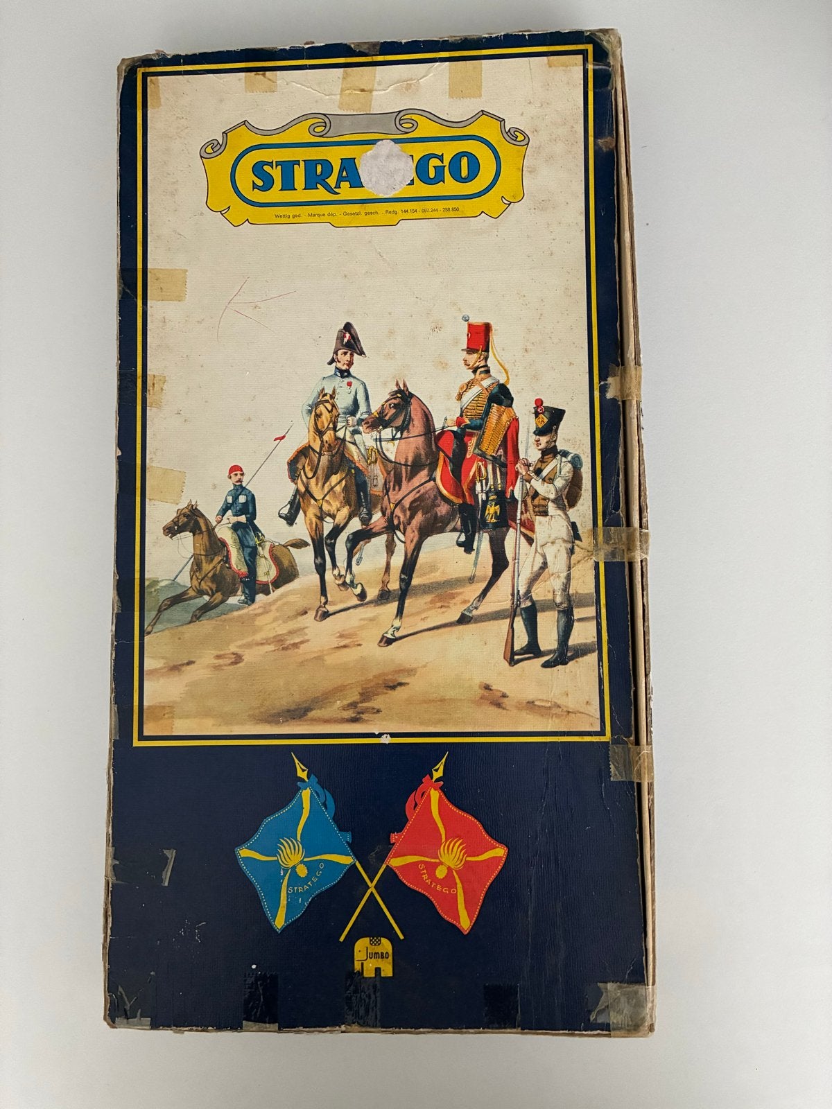 Vintage Stratego Bordspel - Jumbo Editie, Een of twee spelers, Ophalen of Verzenden, Gebruikt