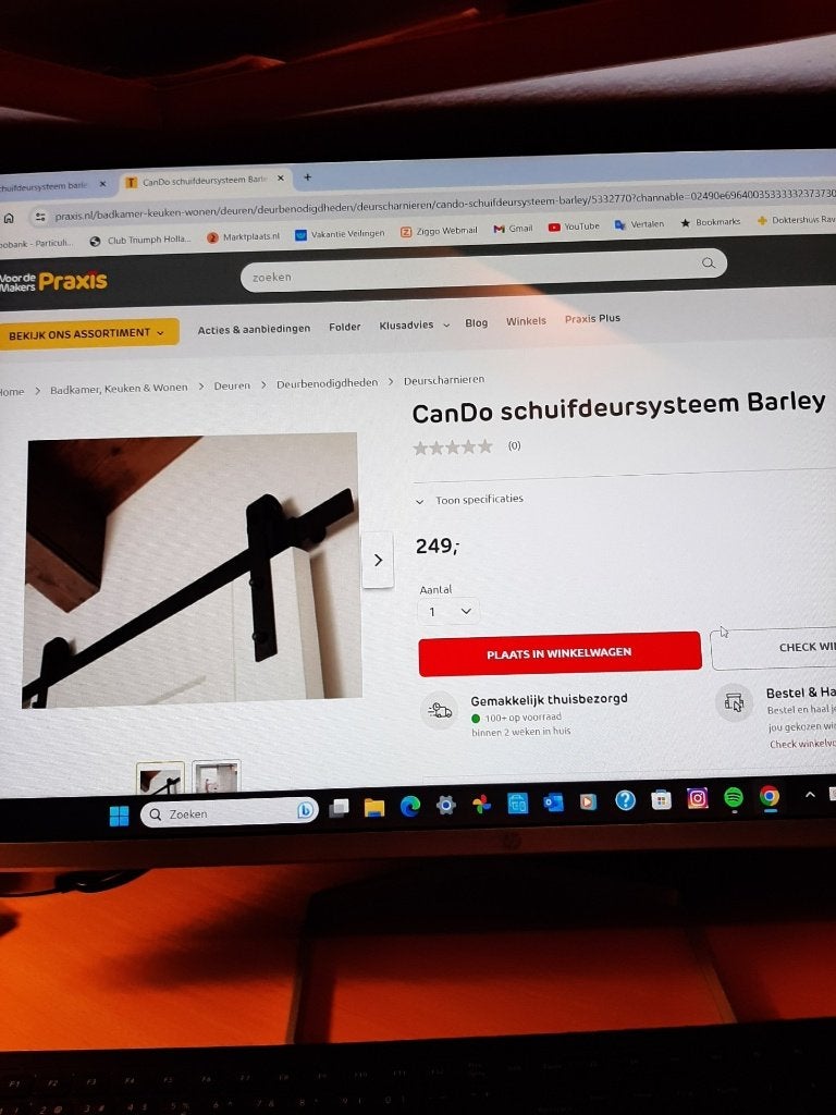 Cando Schuifdeursysteem Barley - Nieuw (2x beschikbaar), Ophalen, Binnendeur, Nieuw, Schuifdeur