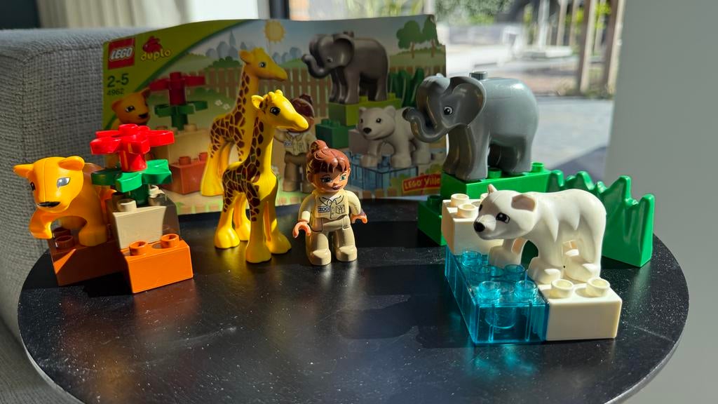 Duplo set 4962: Dierenverzorging in de dierentuin, Kinderen en Baby's, Speelgoed | Duplo en Lego, Gebruikt, Overige thema's, Ophalen of Verzenden