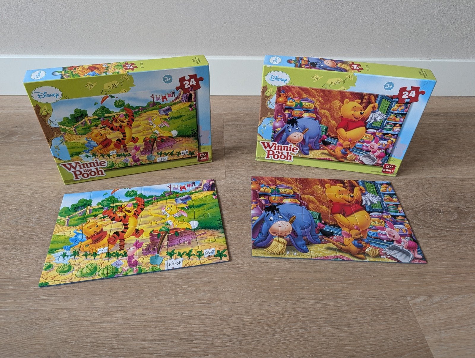 2 Winnie the Pooh puzzels 24 stukjes, Ophalen, 10 tot 50 stukjes, 2 tot 4 jaar
