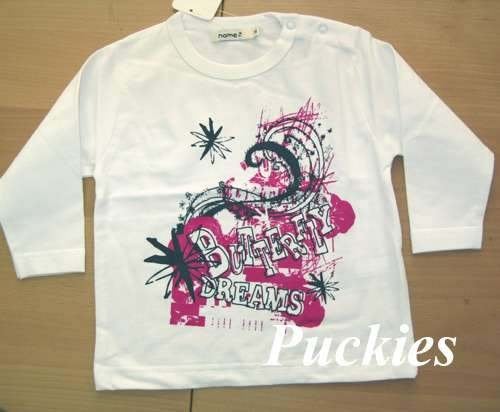 Maat 86 Name It longsleeve wit/roze NIEUW (7715) a, Kinderen en Baby's, Babykleding | Maat 86, Meisje, Name it, Nieuw, Ophalen of Verzenden