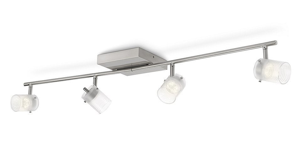Plafondlamp PHILIPS myLiving Toile LED 4x3W Nieuw -50% OFF!, Ophalen of Verzenden, Nieuw, Glas, Modern