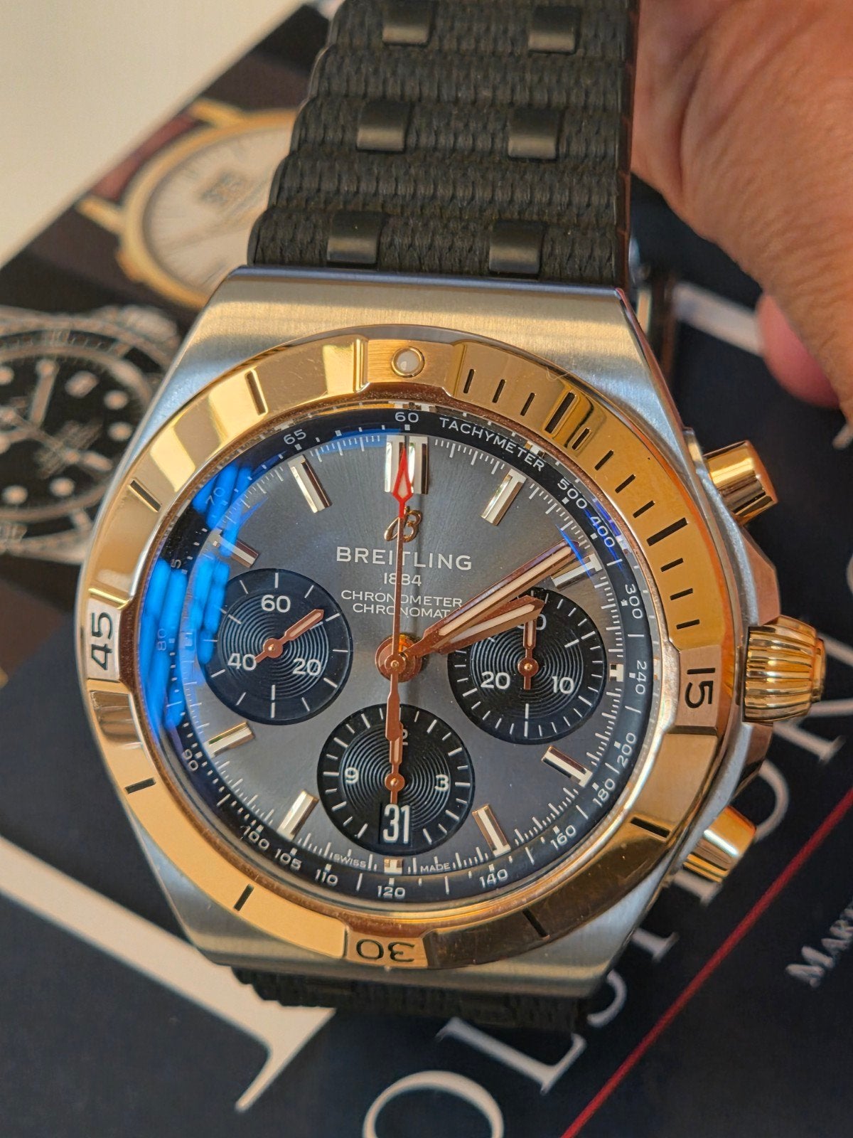 Breitling Chronomat B01 Chronom, Ophalen, Breitling, Polshorloge, Nieuw