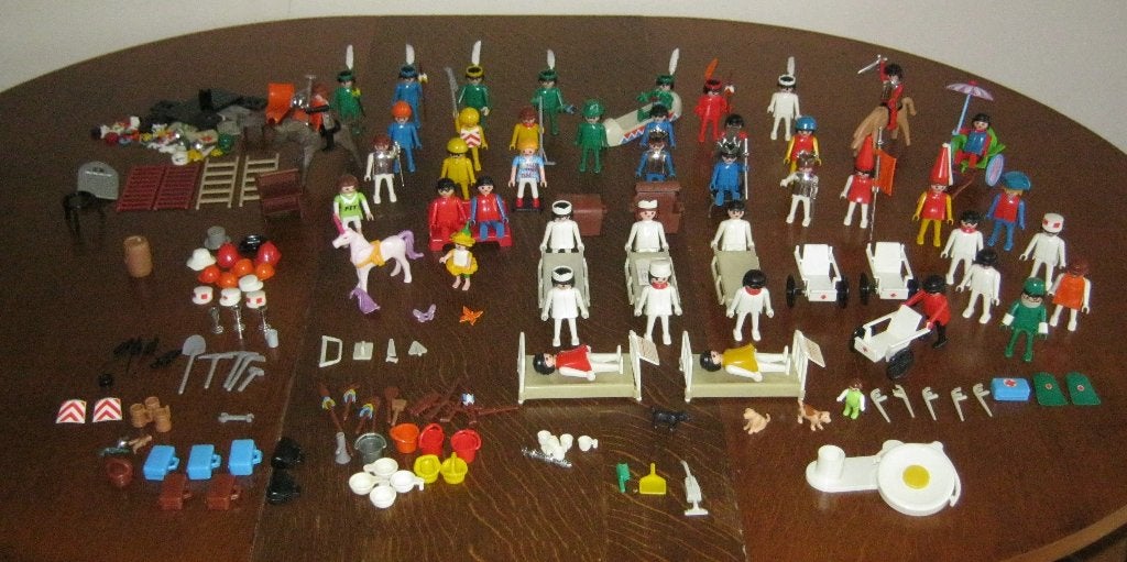 Grote verzameling Vintage Playmobil uit 1974, in nieuwstaat., Losse onderdelen, Ophalen of Verzenden, Zo goed als nieuw, Figuren