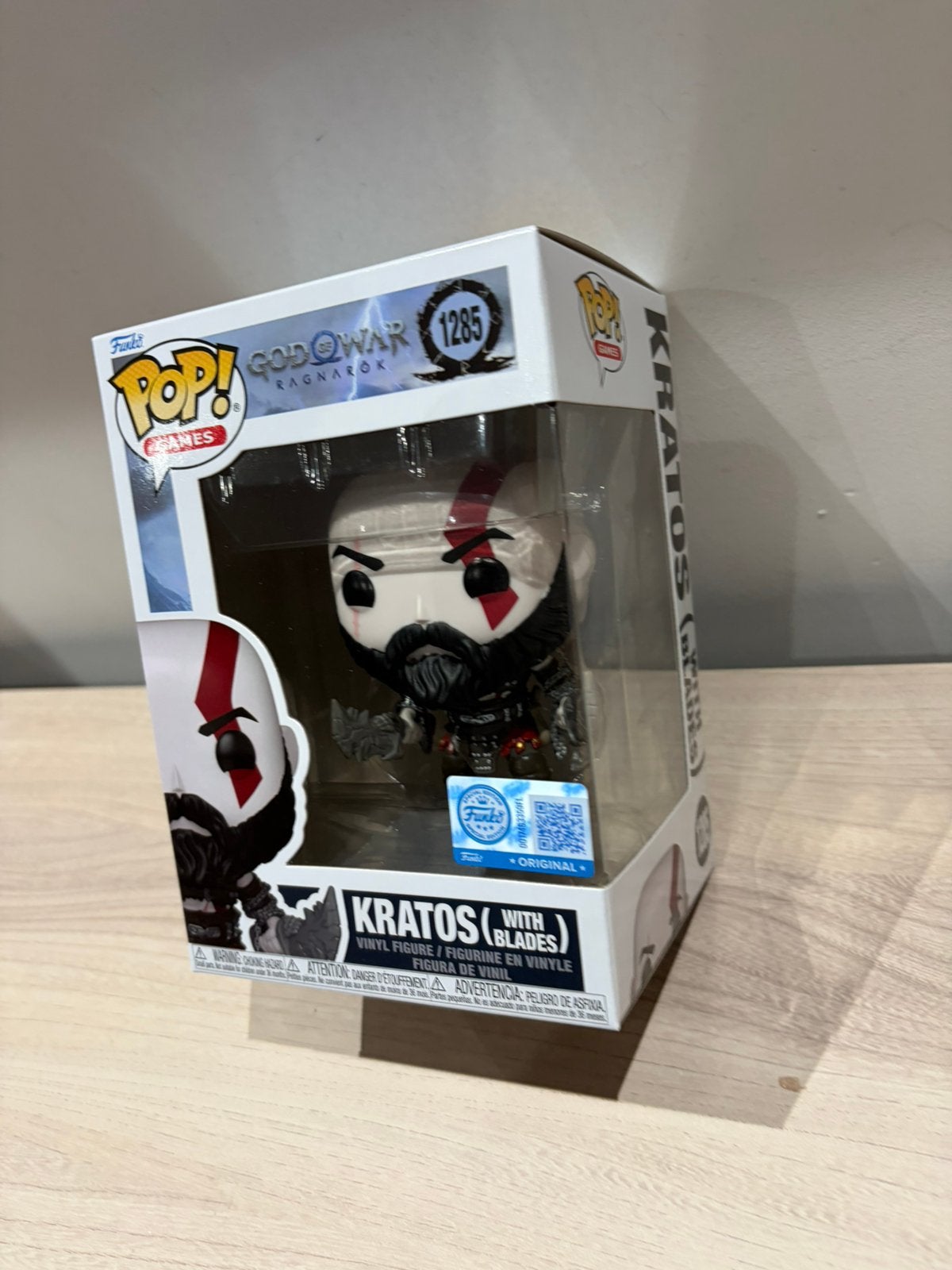 Funko Pop! God of War Ragnarök #1285 – Kratos with Blades, Funko Europe, Ophalen of Verzenden, Zo goed als nieuw, 4th floor, 1 Queen Caroline St, London W6 9YN, Verenigd Koninkrijk