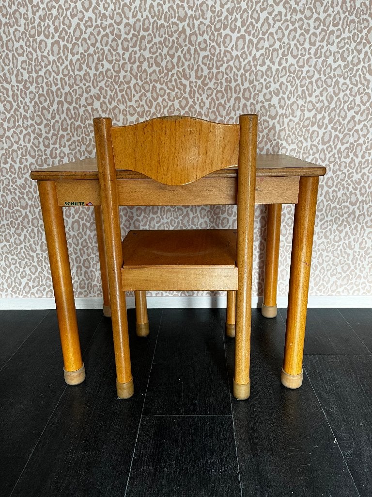Schooltafel en stoel, Ophalen, Gebruikt, Tafel(s) en Stoel(en)