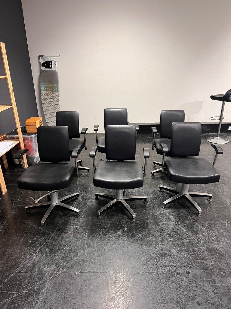kappersstoelen, Ophalen, Gebruikt, Zwart, Vijf, Zes of meer stoelen