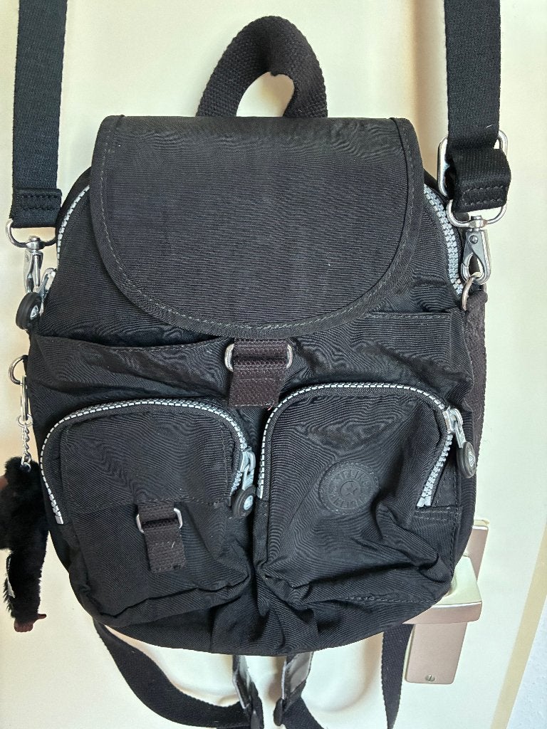 Kipling rugzakje / schoudertas zwart, Ophalen of Verzenden, Kipling, Minder dan 30 cm, Minder dan 25 cm