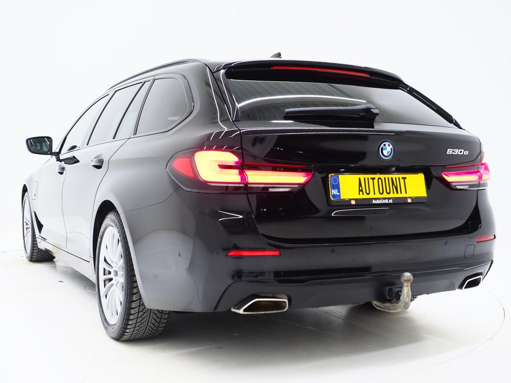 BMW 5 Serie Touring 530e | Leder | Trekhaak | Camera | Adapt, 1998 cc, Gebruikt, Zwart, 4 cilinders