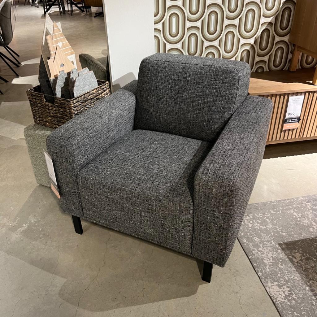 Pantini Fauteuil Grijs - Pronto Wonen, Niet ingevuld, Niet ingevuld, Niet ingevuld