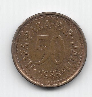 Joegoslavië 50 para 1983 KM# 85, Verzenden, Joegoslavië, Losse munt