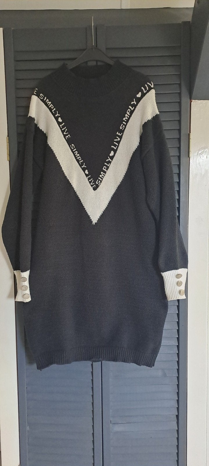 Winterjurk, Kleding | Dames, Ophalen of Verzenden, Zo goed als nieuw, Zwart, Jurk