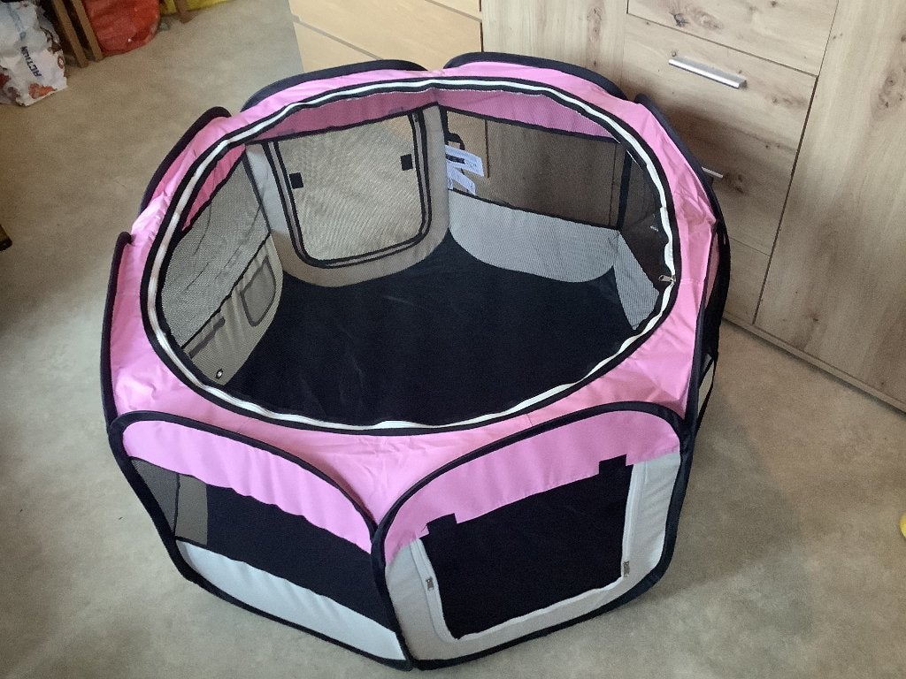VidaXL. opvouwbare honden Playpen. 100 cm doorsnede. Nieuw, Ophalen of Verzenden, Nieuw