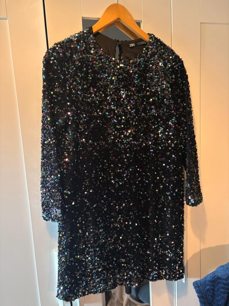 Zara Jurk, Kleding | Dames, Jurken, Zwart, Ophalen of Verzenden, Zo goed als nieuw, Maat 34 (XS) of kleiner