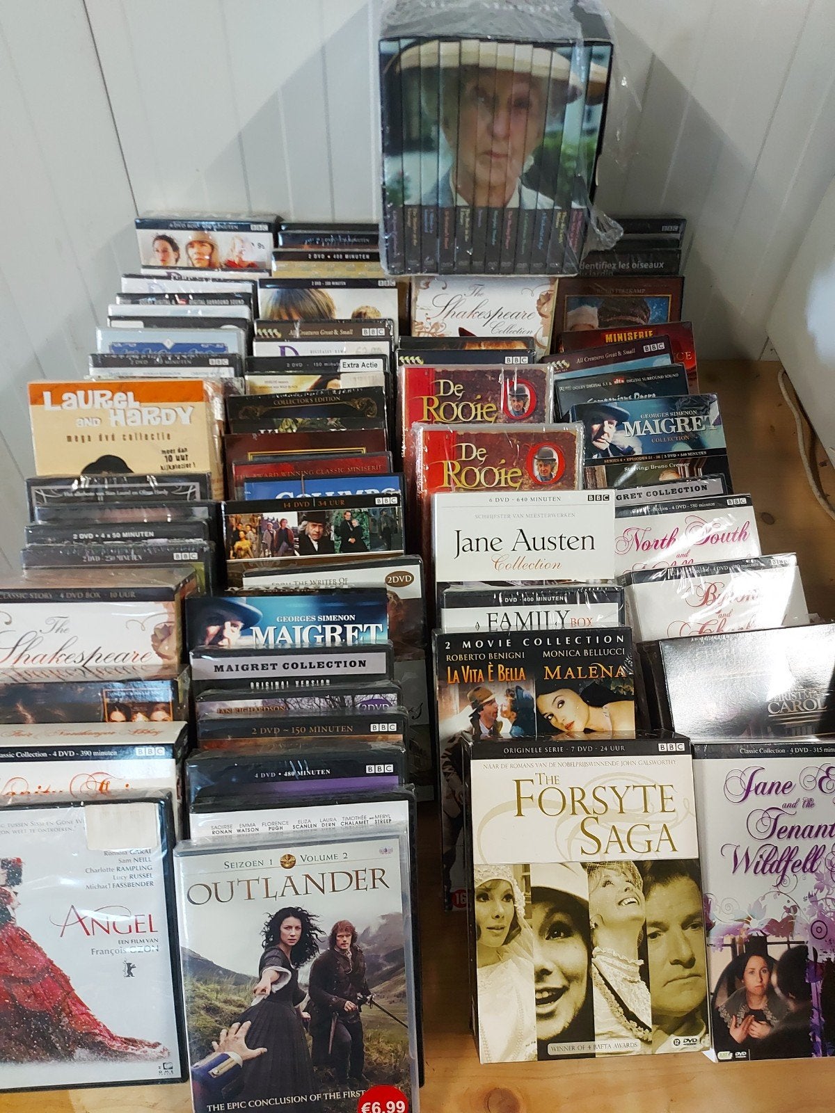 Diverse DVD Collectie: Outlander, Maigret, Jane Austen, Cd's en Dvd's, Dvd's | Tv en Series, Engels, Ophalen of Verzenden, Zo goed als nieuw