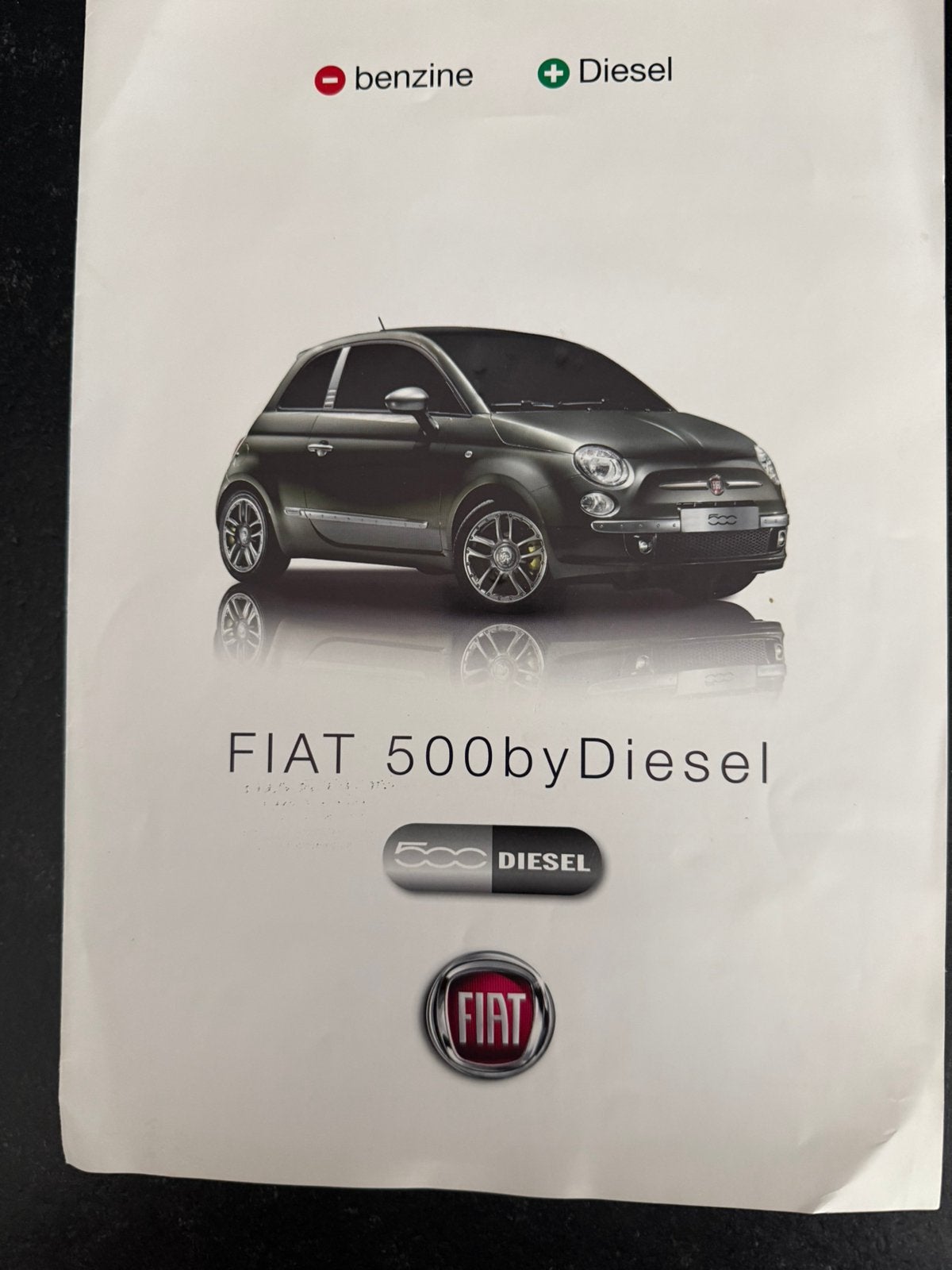 Fiat 500 by Diesel, Ophalen of Verzenden