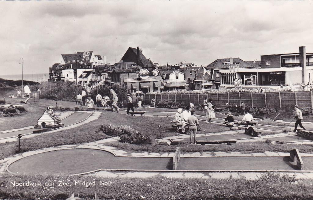 Noordwijk aan Zee. Midged Golf., Verzenden, 1940 tot 1960, Gelopen, Zuid-Holland