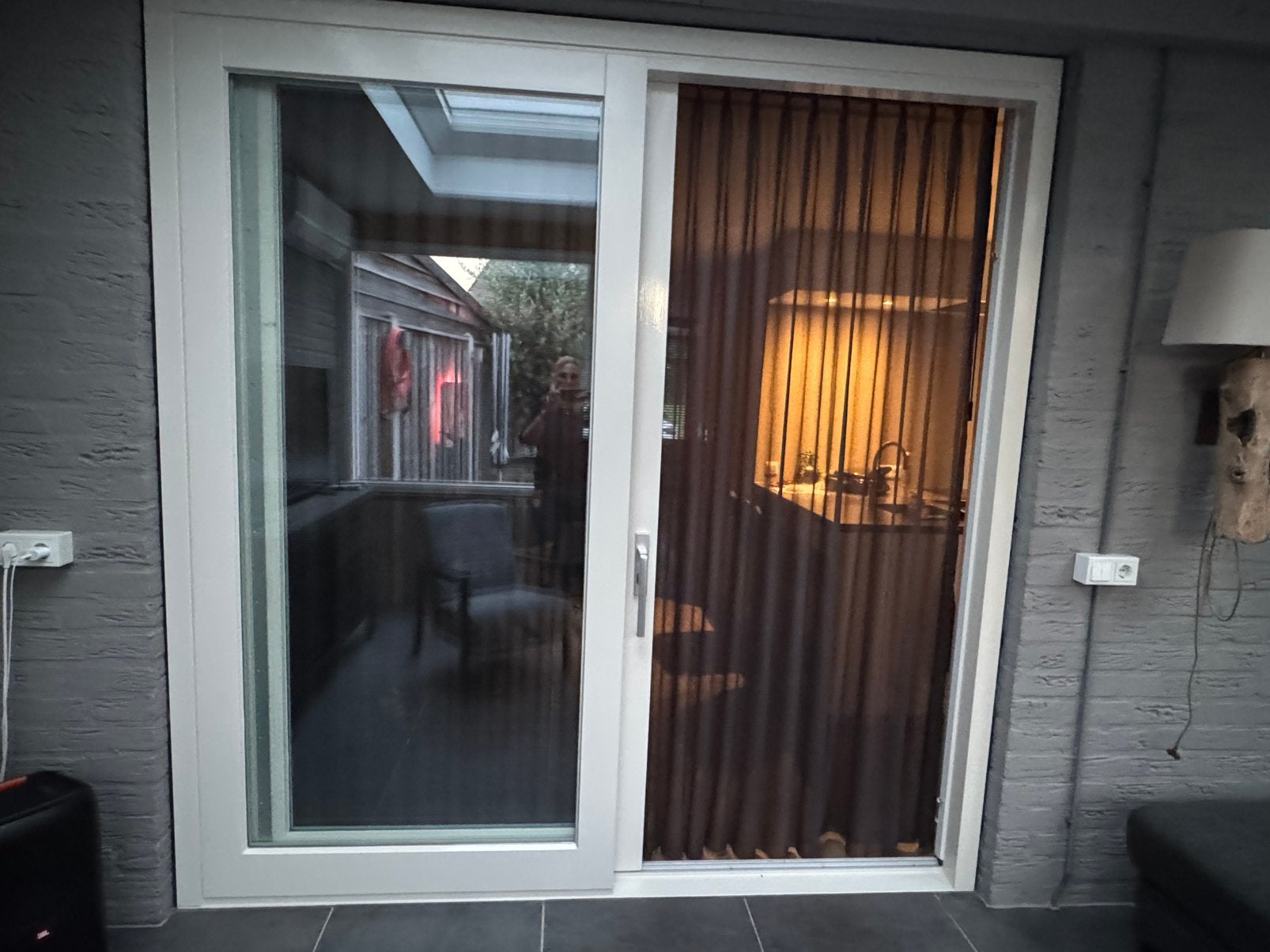 Schuifpui, Ophalen, 225 cm of meer, Zo goed als nieuw, Inclusief glas