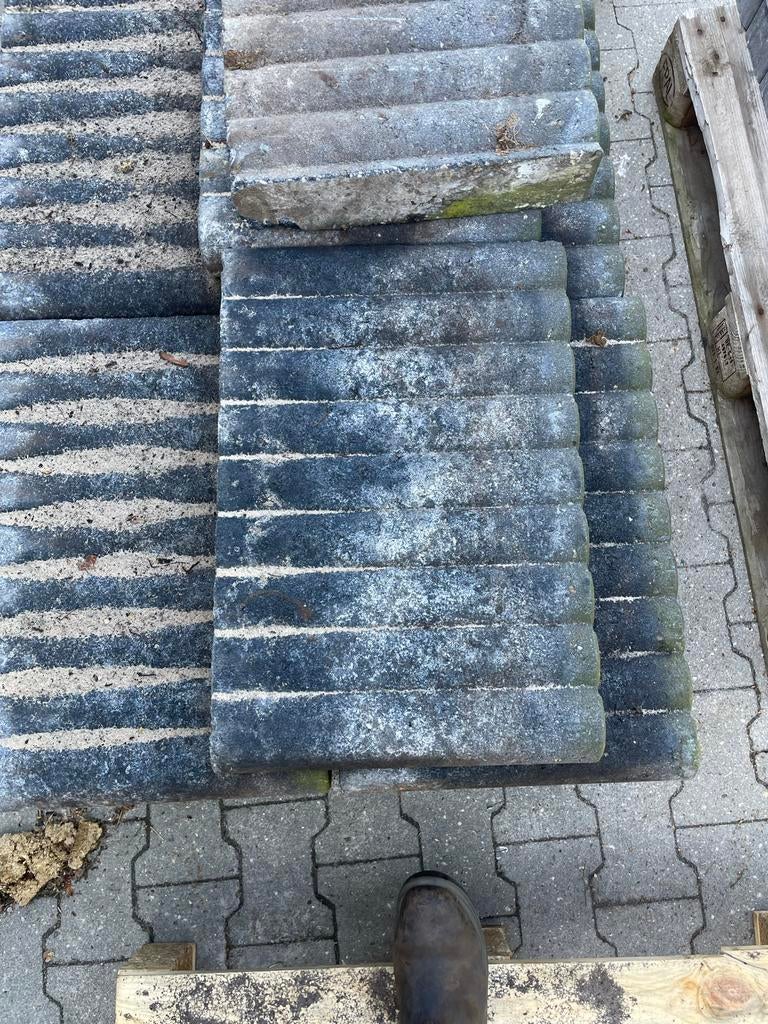 27 betonnen palissadebanden 50x35x8 cm, Ophalen, Gebruikt, 25 tot 50 cm, Blok