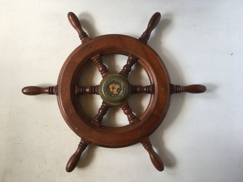Roer scheepsroer in hout Dia 61 cm, Watersport en Boten, Ophalen of Verzenden, Gebruikt, Motor en Techniek, Zeilboot of Motorboot