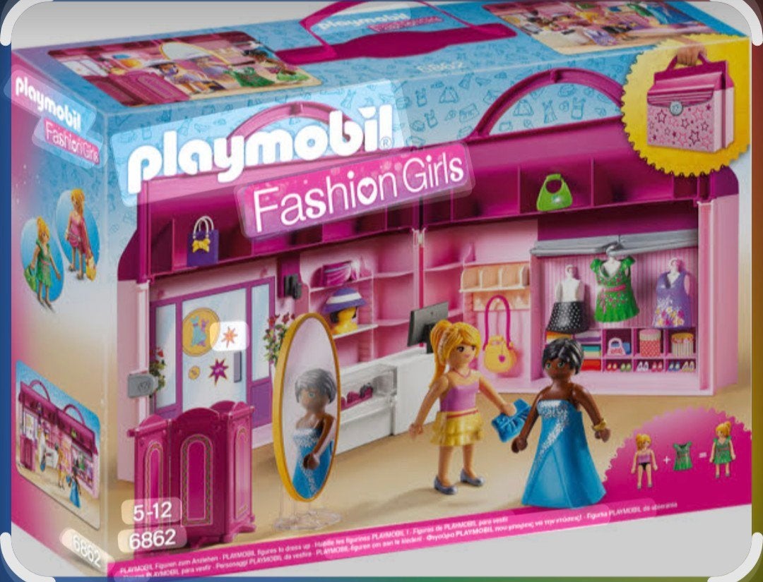 Playmobil set winkelverkoop met diverse verkleed seccies., Ophalen of Verzenden, Zo goed als nieuw, Poppenhuis