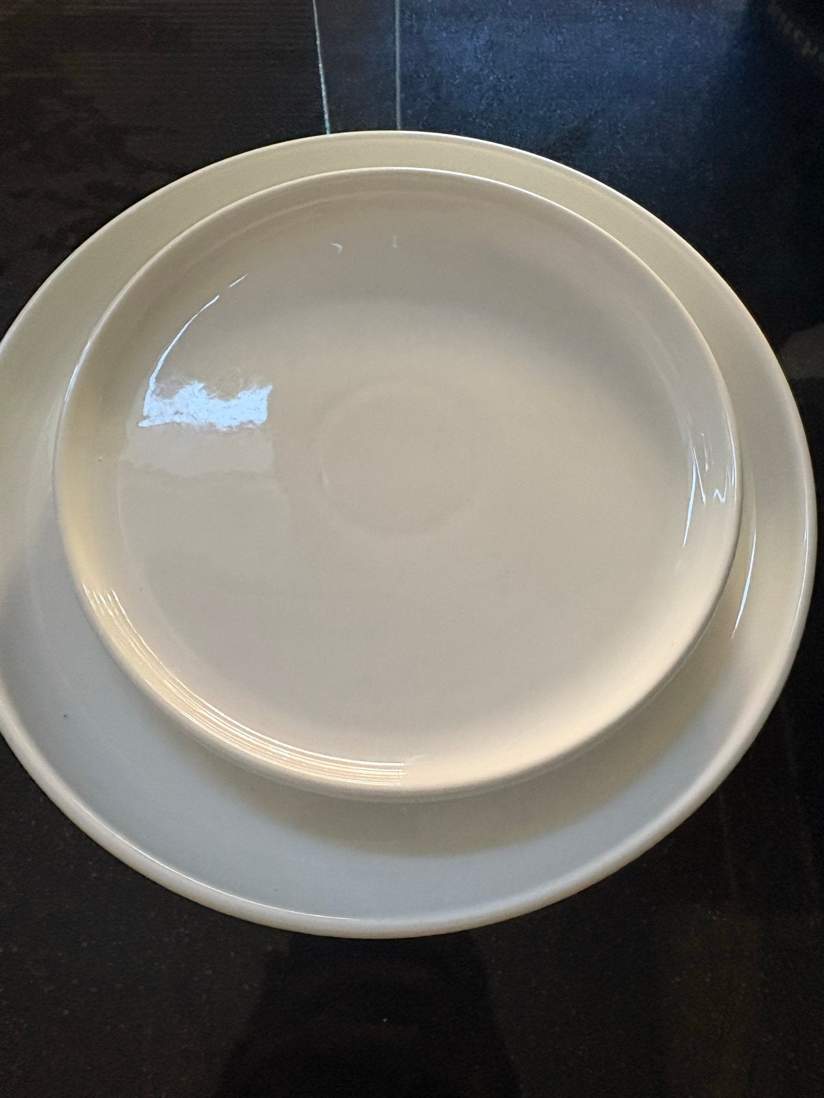 Wit servies nog nieuw!, Ophalen, Gebruikt, Keramiek, Bord(en)
