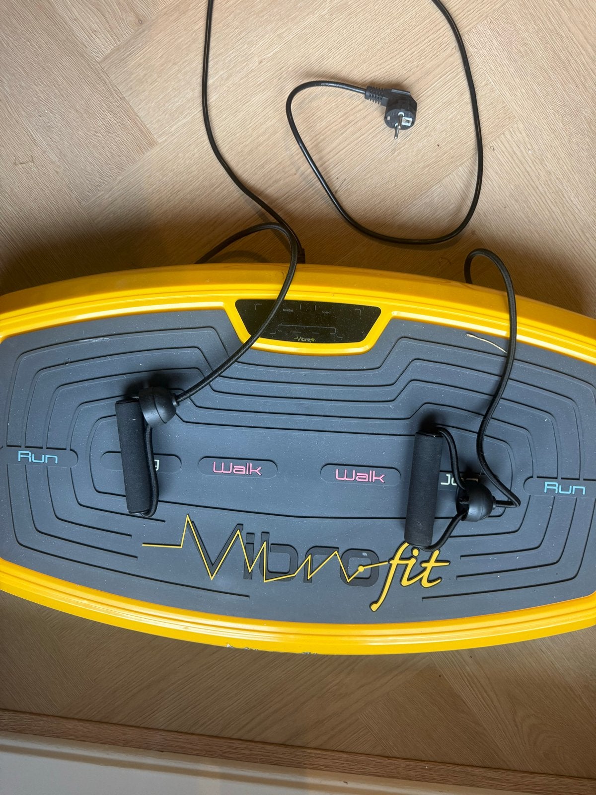 Vibrofit Trilplaat - Geel/Grijs - Zo goed als nieuw, Sport en Fitness, Ophalen, Kunststof, Trilplaat, Armen