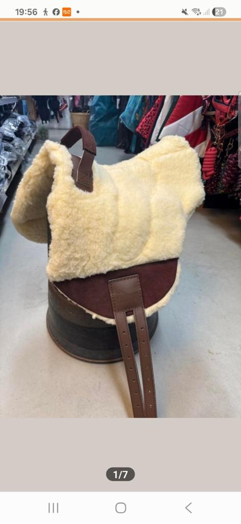Gloednieuwe merino wollen bareback pad, Dieren en Toebehoren, Paarden en Pony's | Dekens en Dekjes, Ophalen of Verzenden, Nieuw